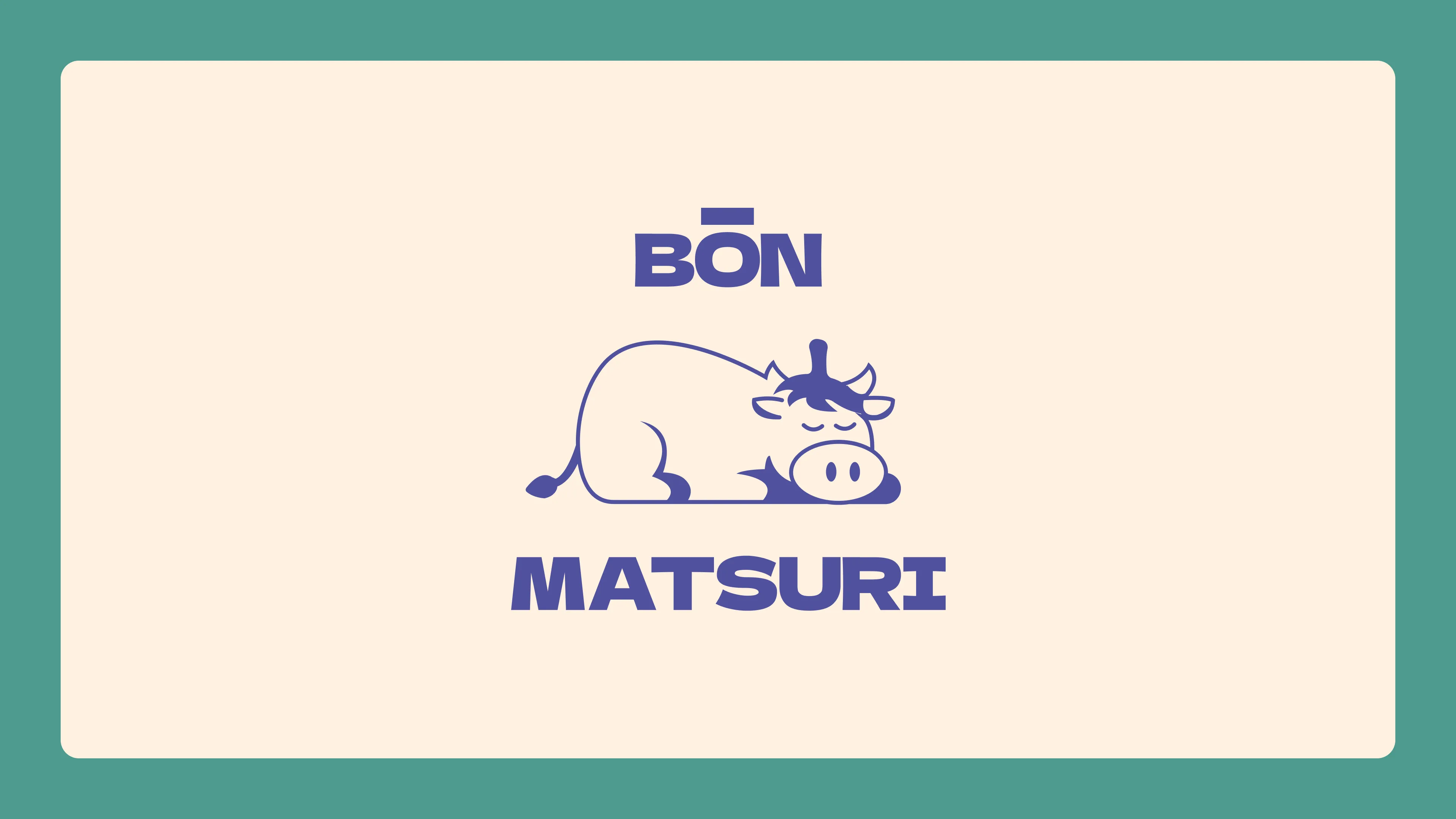 Version verticale du logo Bon Matsuri